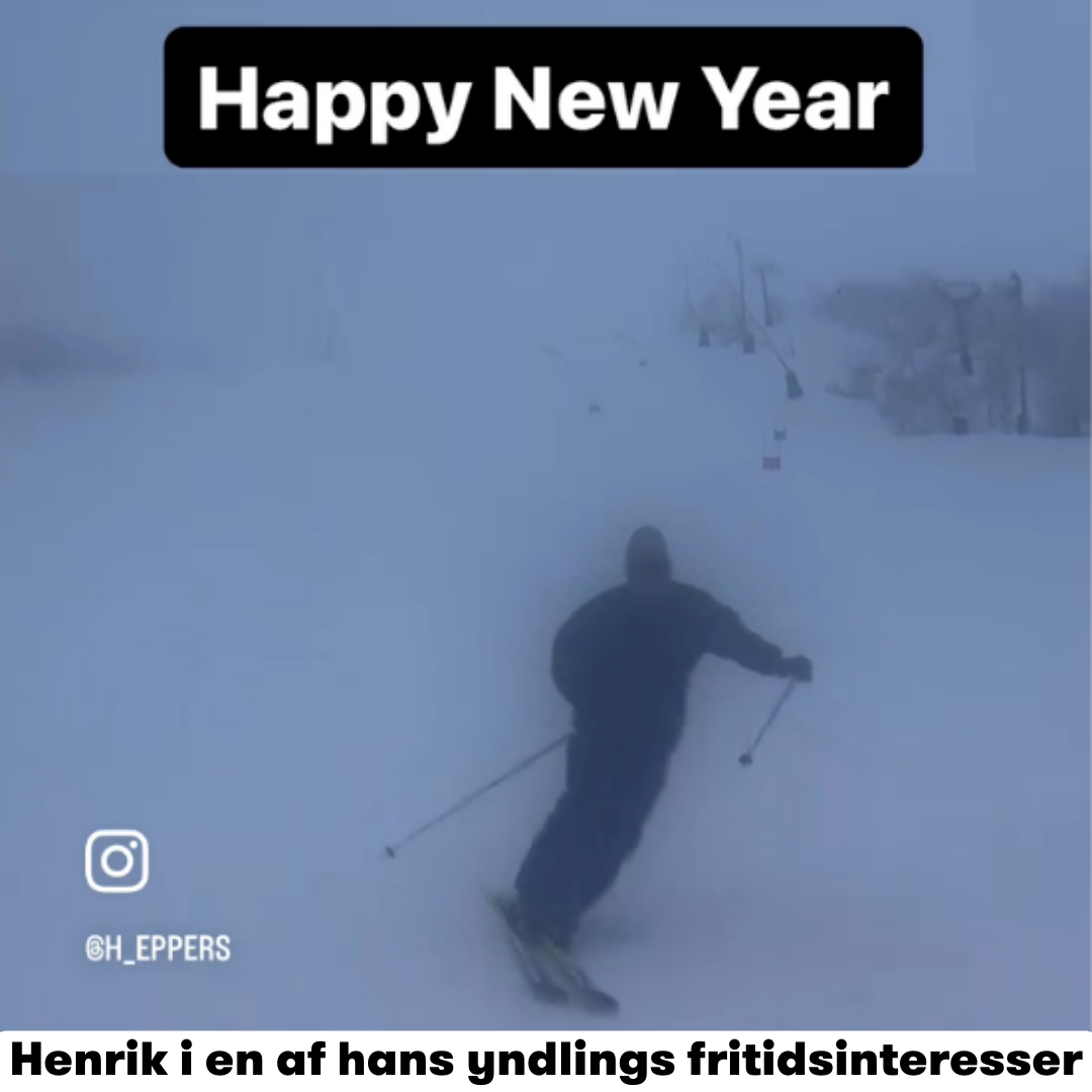 Henrik paa ski